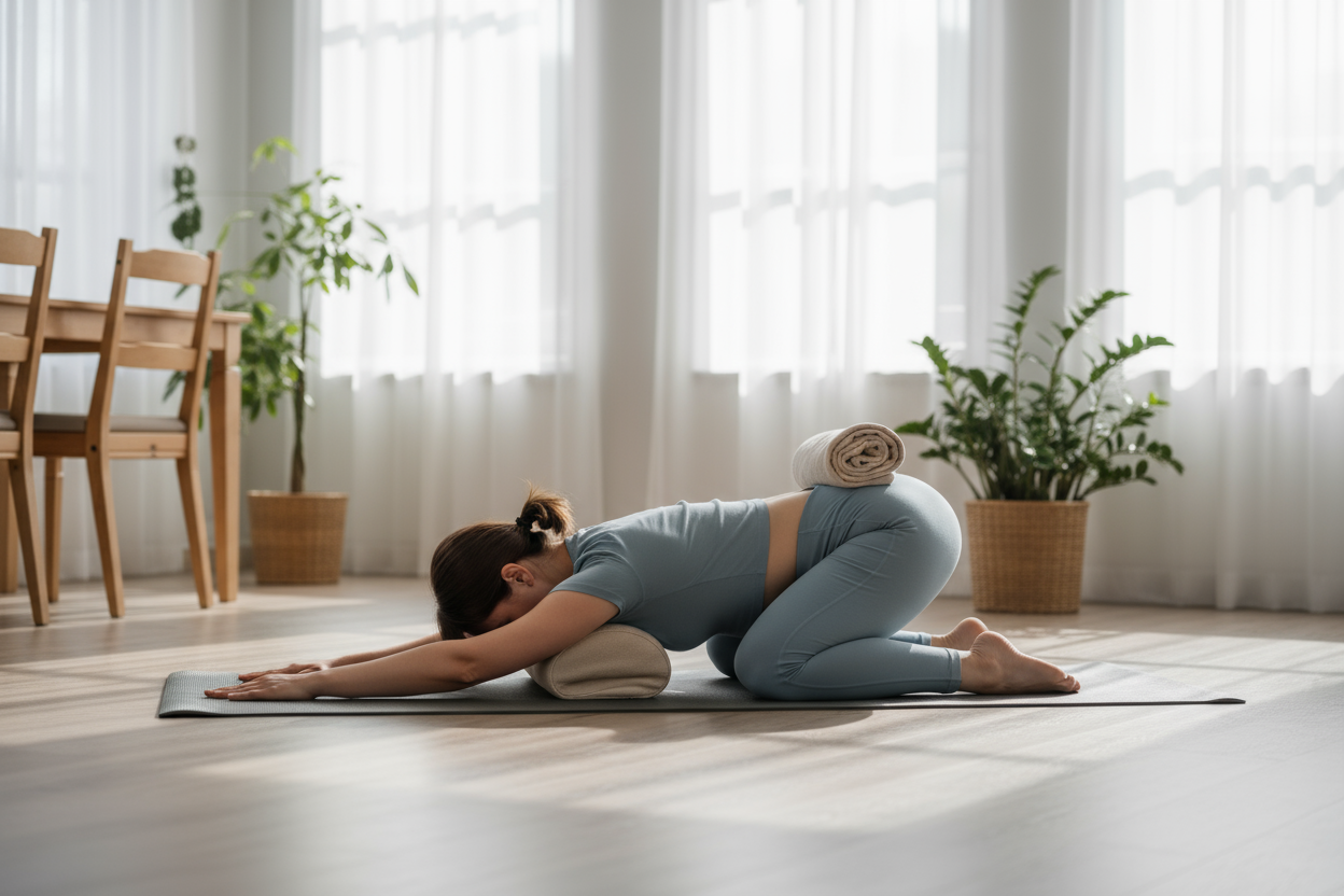 stretch your back to relieve back pain